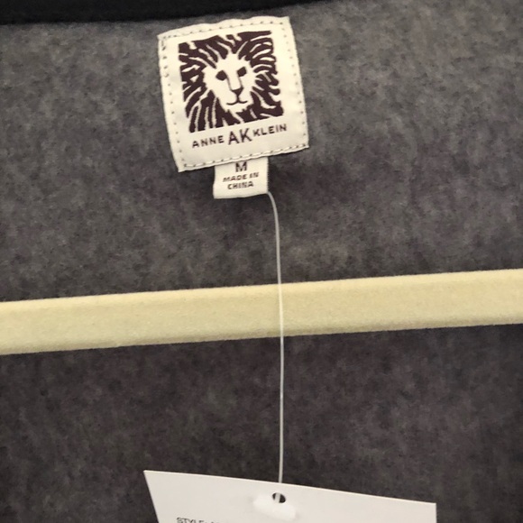 NWT Anne Klein grey size Medium cardigan sweater - Picture 3 of 5